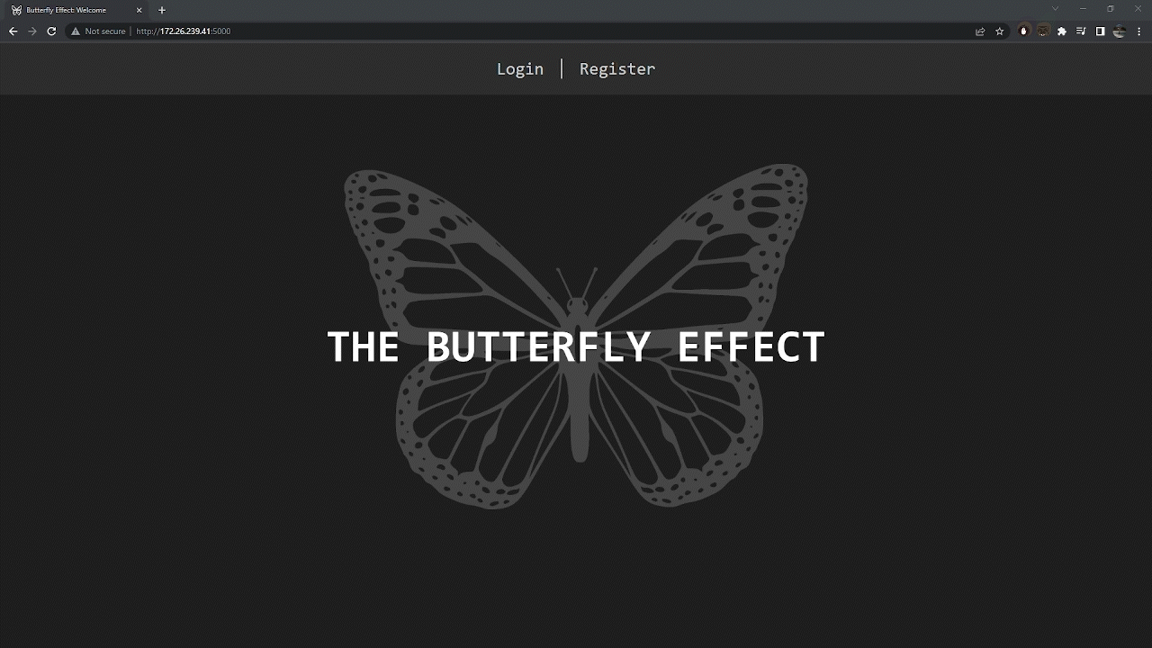 The butterfly effect demo